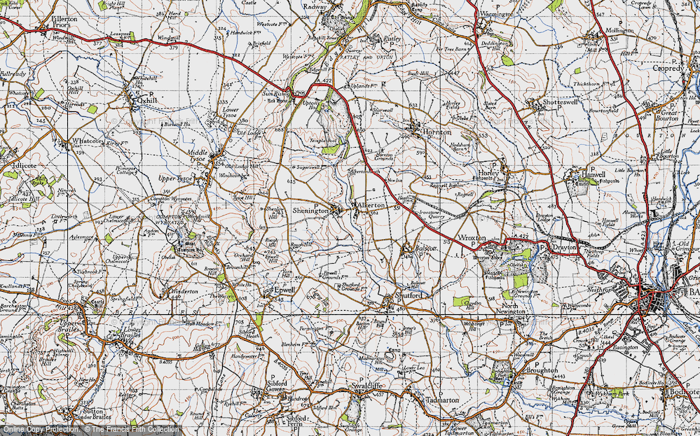 Old Map of Shenington, 1946 in 1946