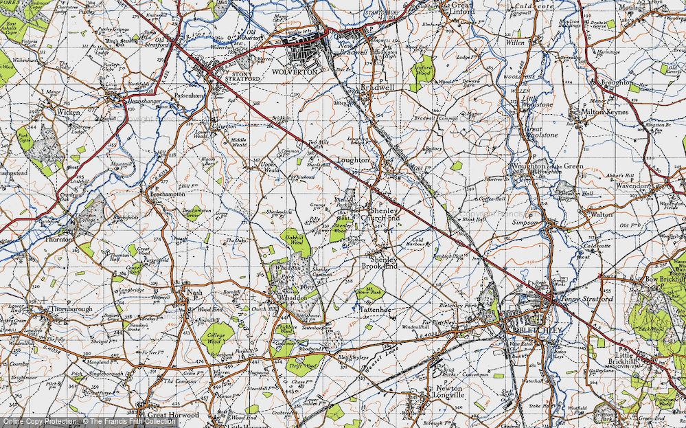 Old Map of Shenley Wood, 1946 in 1946