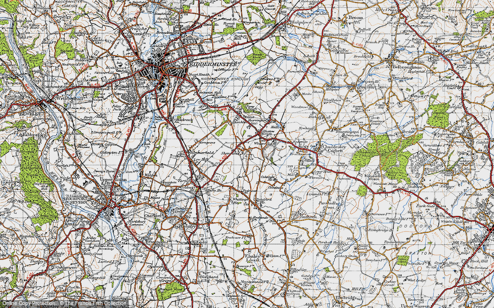 Old Map of Shenstone, 1947 in 1947