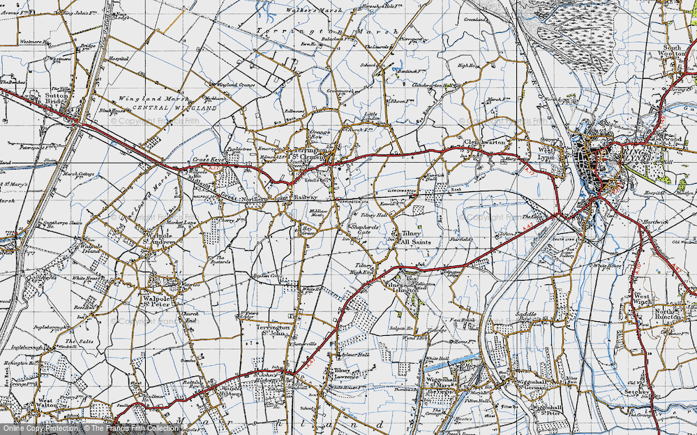 Old Map of Shepherd's Gate, 1946 in 1946