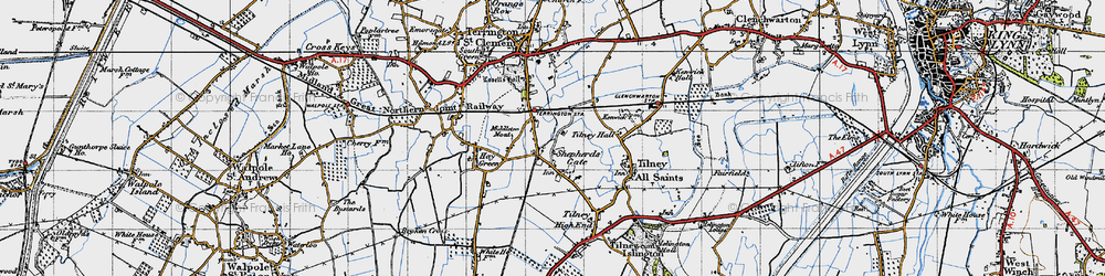Old map of Balsamfield Ho in 1946
