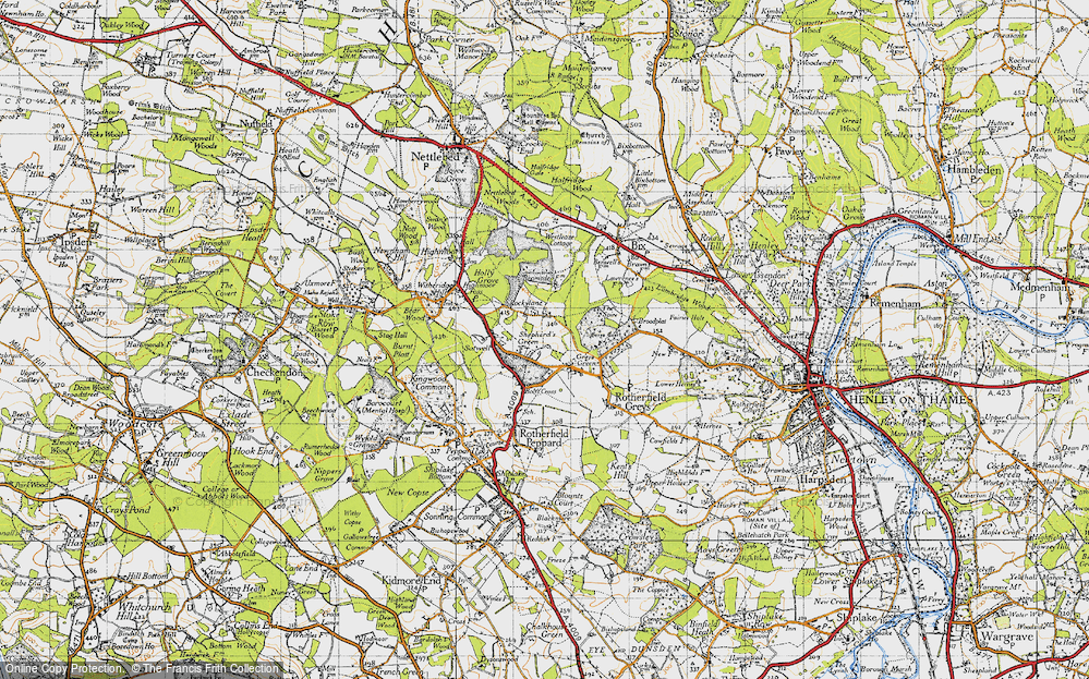 Old Map of Shepherd's Green, 1947 in 1947
