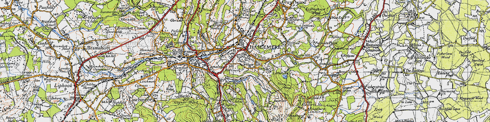 Old map of Shepherd's Hill in 1940
