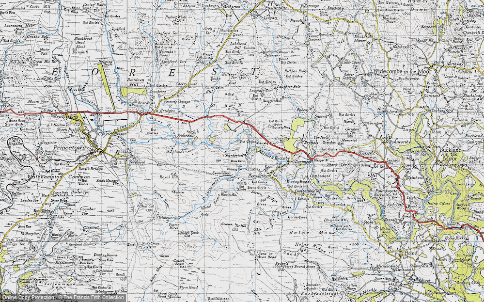 Old Map of Sherberton, 1946 in 1946