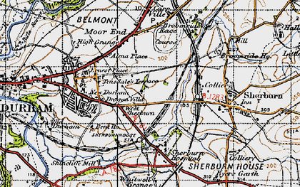 Old map of Sherburn Grange in 1947