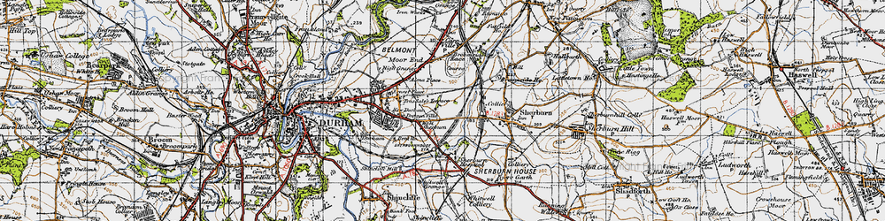 Old map of Sherburn Grange in 1947