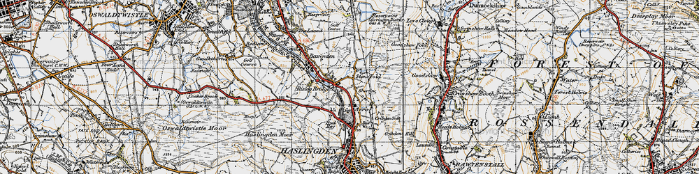 Old map of Sherfin in 1947