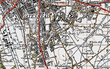 Old map of Sheriff Hill in 1947