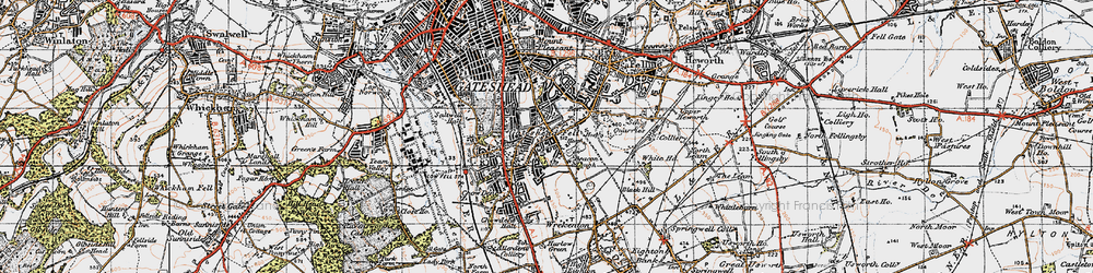 Old map of Sheriff Hill in 1947