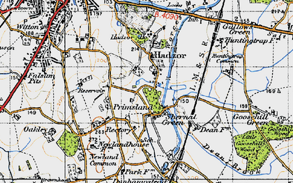Old map of Shernal Green in 1947