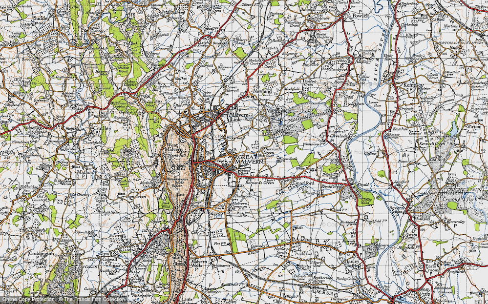 Old Map of Sherrard's Green, 1947 in 1947
