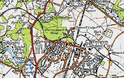 Old map of Sherrardspark in 1946