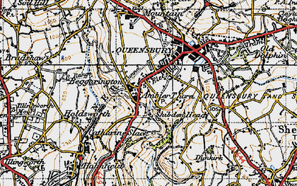 Old map of Shibden Head in 1947