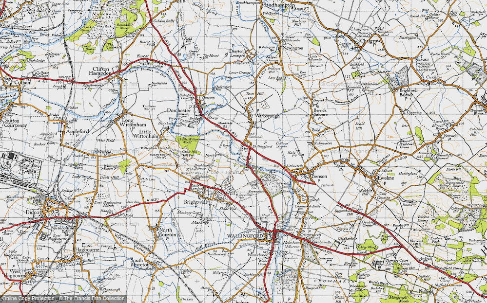 Old Map of Shillingford, 1947 in 1947
