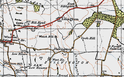 Old map of Shilvington in 1947