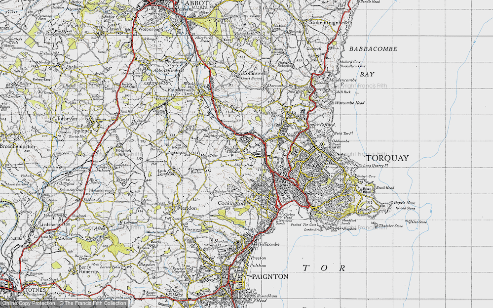 Old Map of Shiphay, 1946 in 1946