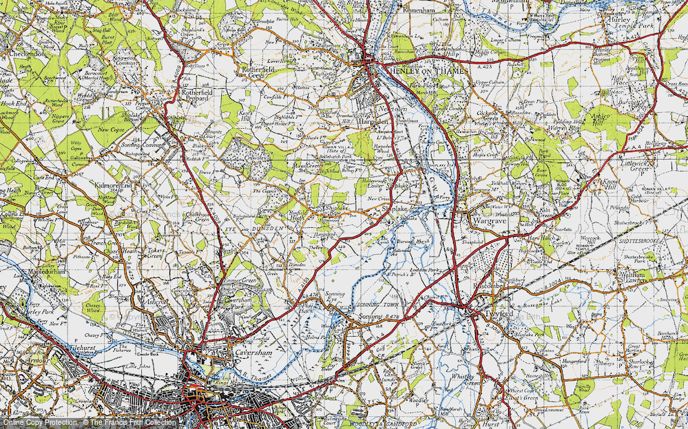 Old Map of Shiplake Row, 1947 in 1947