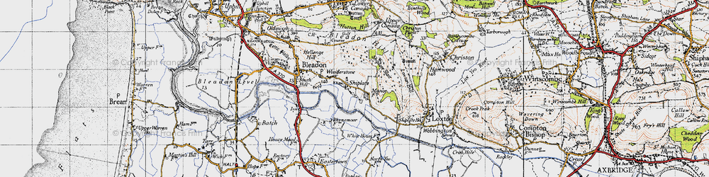 Old map of Shiplate in 1946