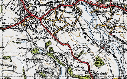 Old map of Shipley in 1946