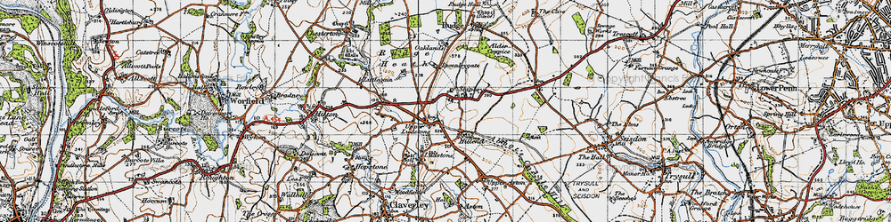 Old map of Shipley in 1946
