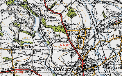 Old map of Shipley Common in 1946