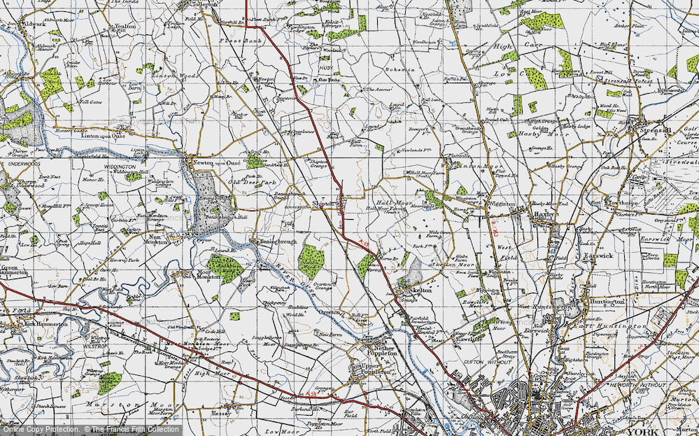 Old Map of Shipton, 1947 in 1947