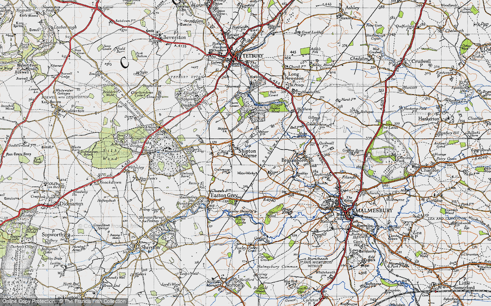 Old Map of Shipton Moyne, 1946 in 1946