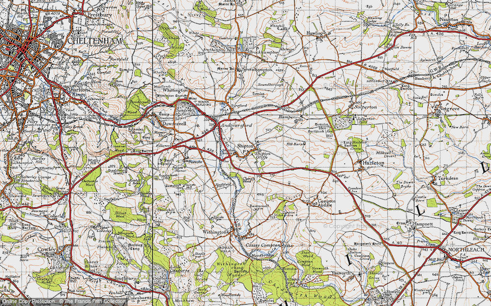 Old Map of Shipton Oliffe, 1946 in 1946