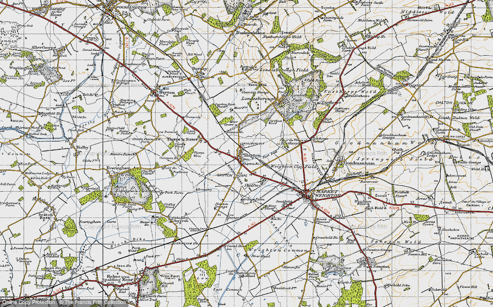 Old Map of Shiptonthorpe, 1947 in 1947