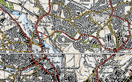 Old map of Shirecliffe in 1947