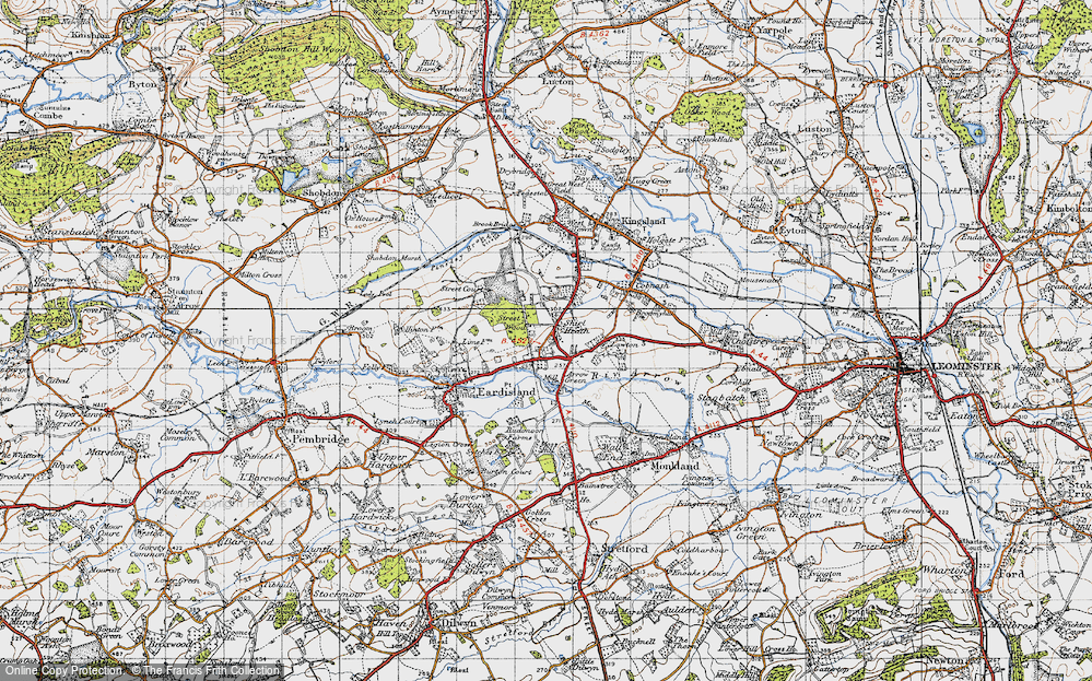 Old Map of Shirl Heath, 1947 in 1947