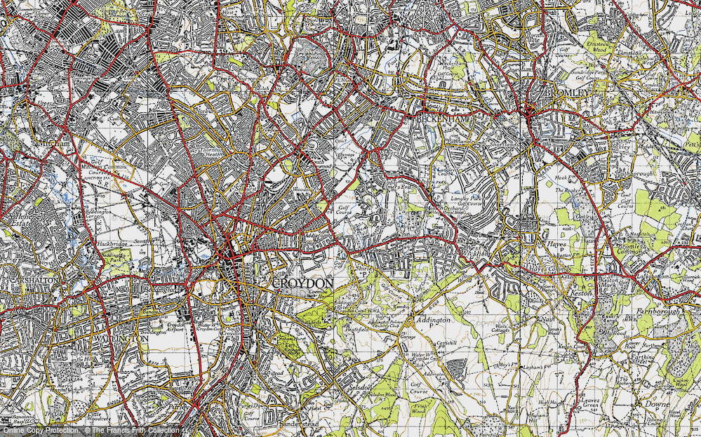 Old Map of Shirley, 1946 in 1946
