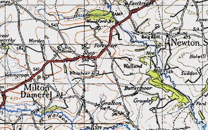 Old map of Shop in 1946