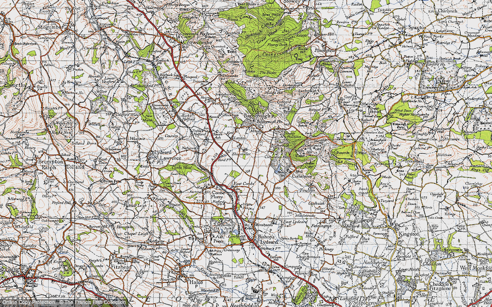 Old Map of Shopnoller, 1946 in 1946