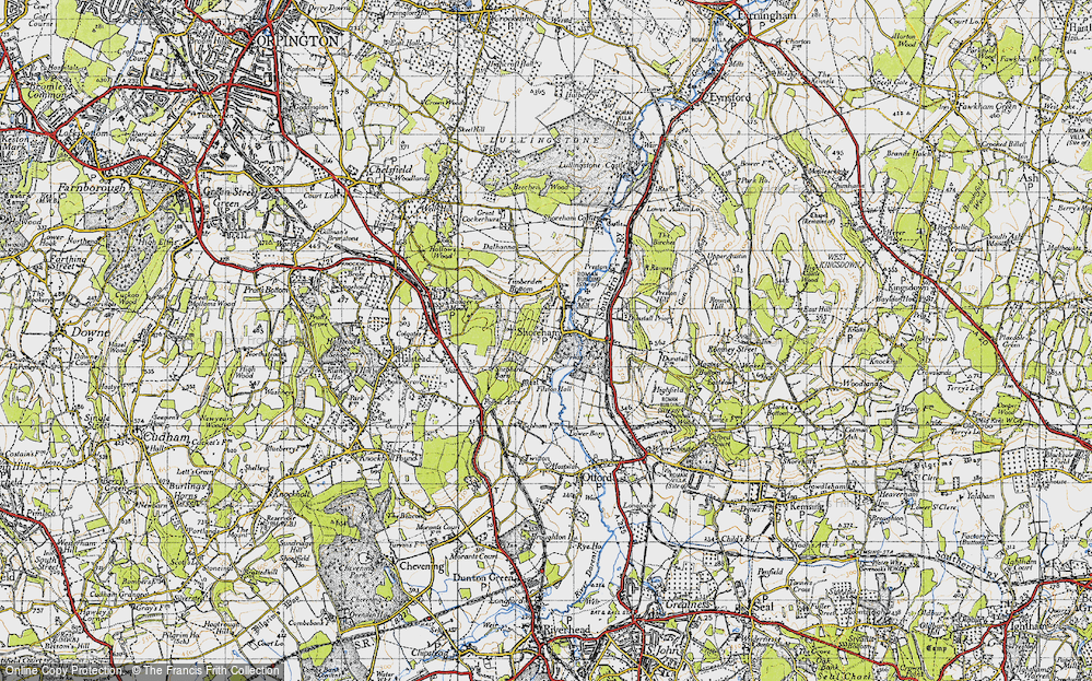 Old Map of Shoreham, 1946 in 1946