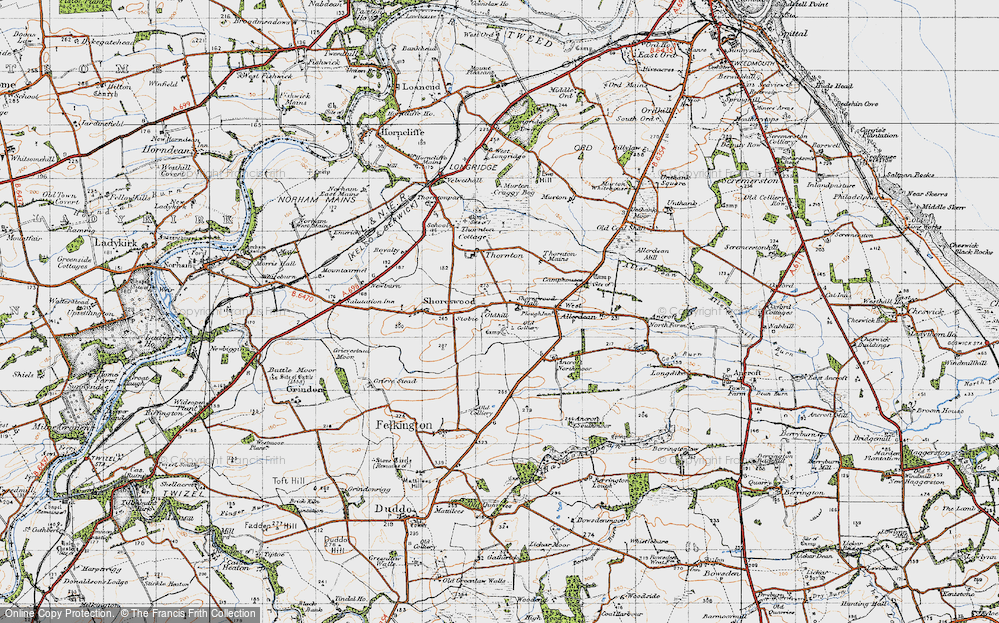 Old Map of Shoresdean, 1947 in 1947