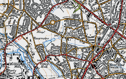 Old map of Short Heath in 1946