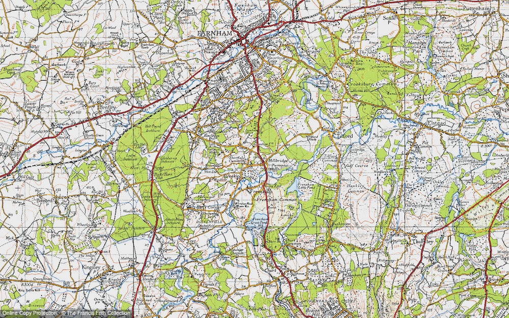 Old Map of Shortfield Common, 1940 in 1940