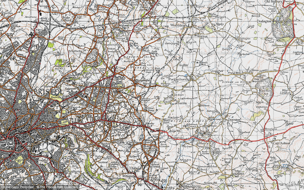 Old Map of Shortwood, 1946 in 1946