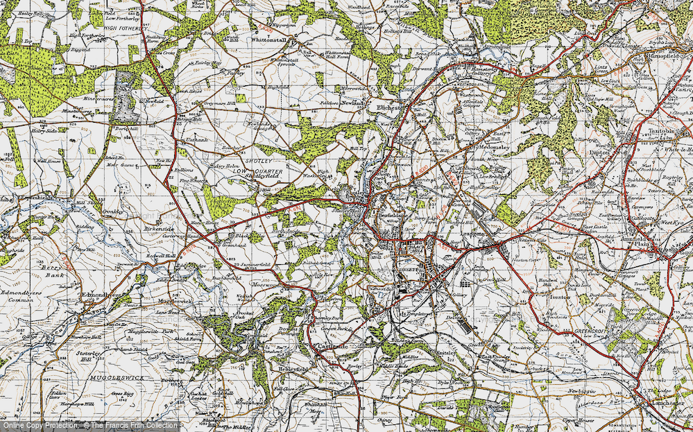 Old Map of Shotley Bridge, 1947 in 1947