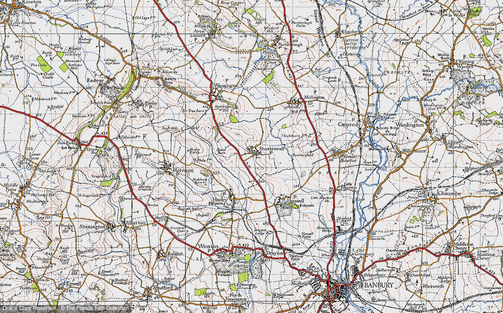 Old Map of Shotteswell, 1946 in 1946