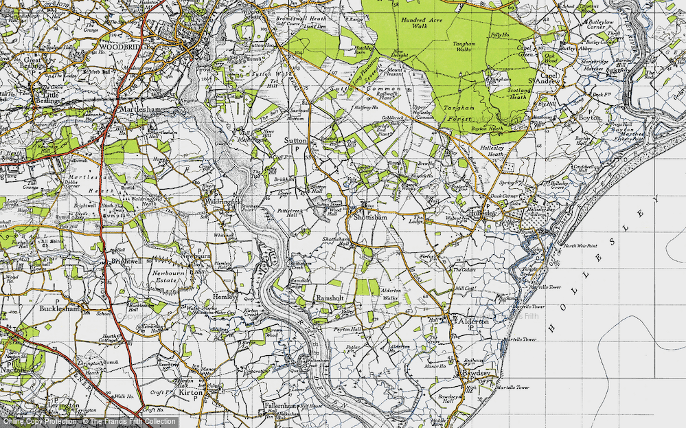 Old Map of Shottisham, 1946 in 1946
