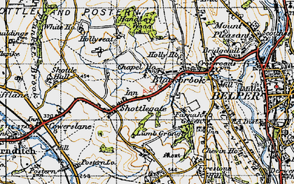 Old map of Shottlegate in 1946