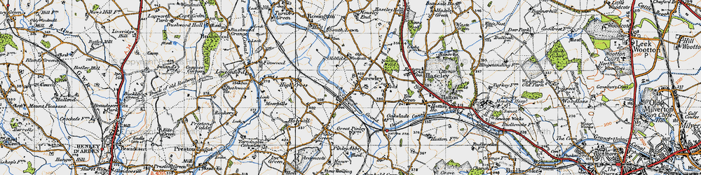 Old map of Shrewley in 1947