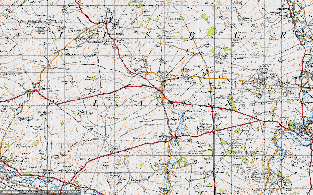 Old Map of Shrewton, 1940 in 1940