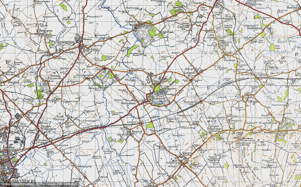 Old Map of Shrivenham, 1947 in 1947