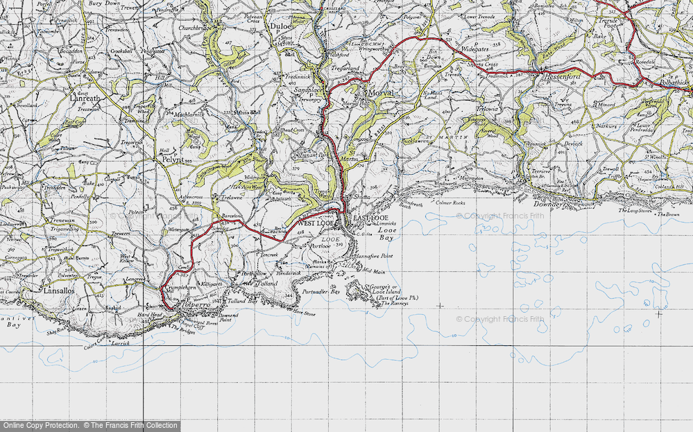 Old Map of Shutta, 1946 in 1946