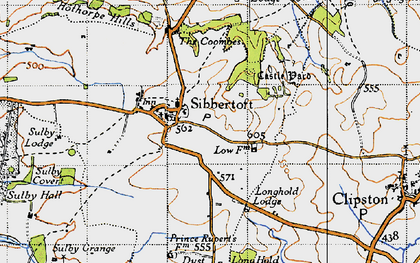 Old map of Sulby Covert in 1946