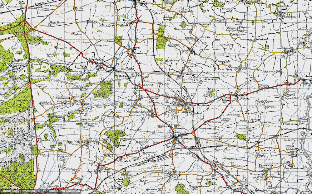 Old Map of Sibthorpe, 1947 in 1947