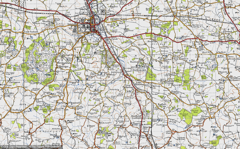 Old Map of Sicklesmere, 1946 in 1946
